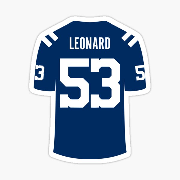 Indianapolis Colts Road Name & Number Long Sleeve T-Shirt - Darius Leonard  - Mens