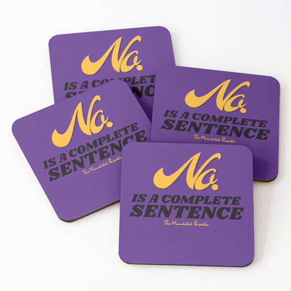 Item preview, No, is a Complete Sentence - Purple designed and sold by TheReporter1.