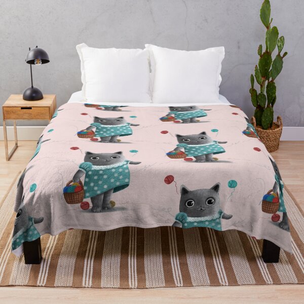 Item preview, Cute Cat and Balls designed and sold by Fundartcreative.