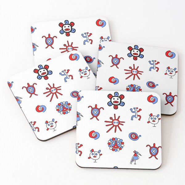 Item preview, Taino Symbols Puerto Rico Flag Colors designed and sold by byDarling.