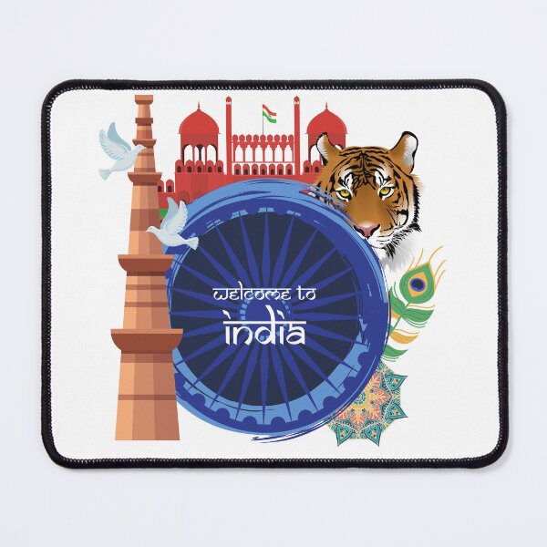 Item preview, Indian Independence Day 76th - Welcome to India English - Celebrate Diversity designed and sold by sabricreations.