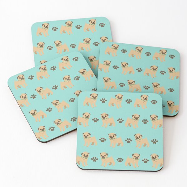 Item preview, Pug Seamless Pattern designed and sold by 37jlee.