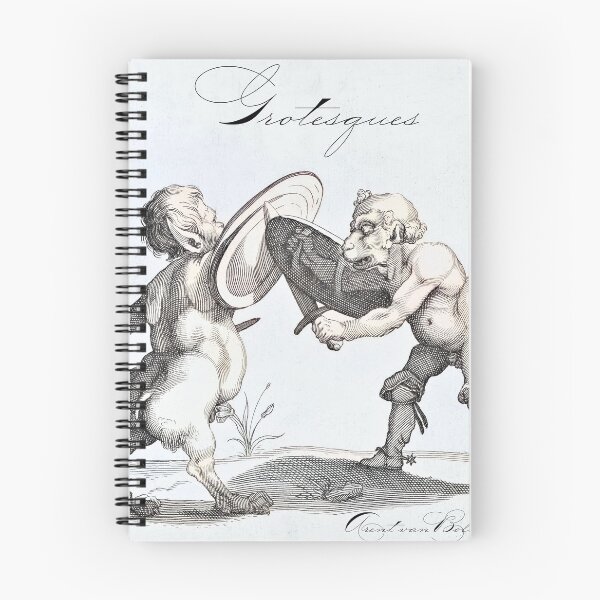 Item preview, Fantasy Drawing 2 Grotesques Dueling by Arent van Bolten 17th century Odd Unusual Gargoyle designed and sold by darcijj.
