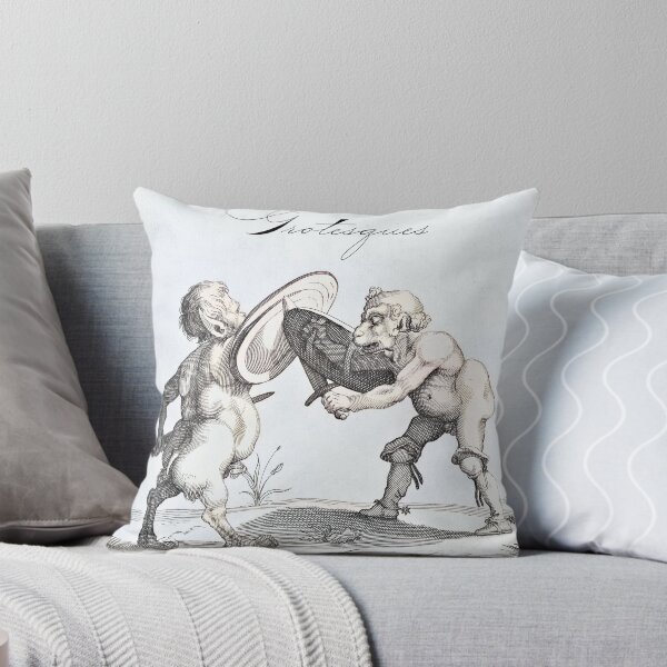 Item preview, Fantasy Drawing 2 Grotesques Dueling by Arent van Bolten 17th century Odd Unusual Gargoyle designed and sold by darcijj.