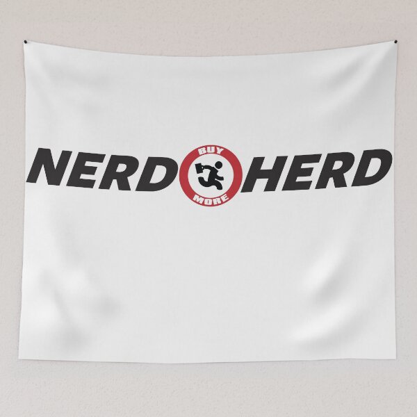 Item preview, Nerd Herd Logo Black designed and sold by Gadgetmobile.