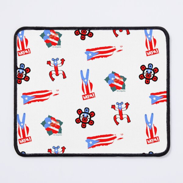 Item preview, Puerto Rican Flag Map Coqui Taino Sun Wepa Hibiscus Flower Set designed and sold by byDarling.