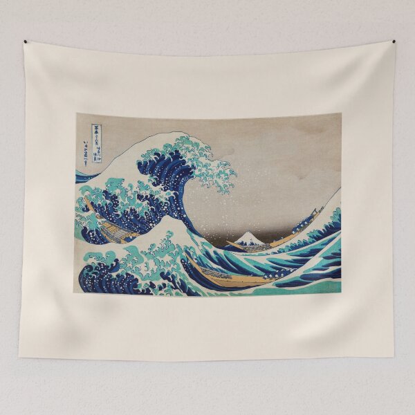 Item preview, The Great Wave of Kanagawa. Japanese finest art by Katsushika Hokusai. Oriental art lovers gift. designed and sold by paulo silveira.
