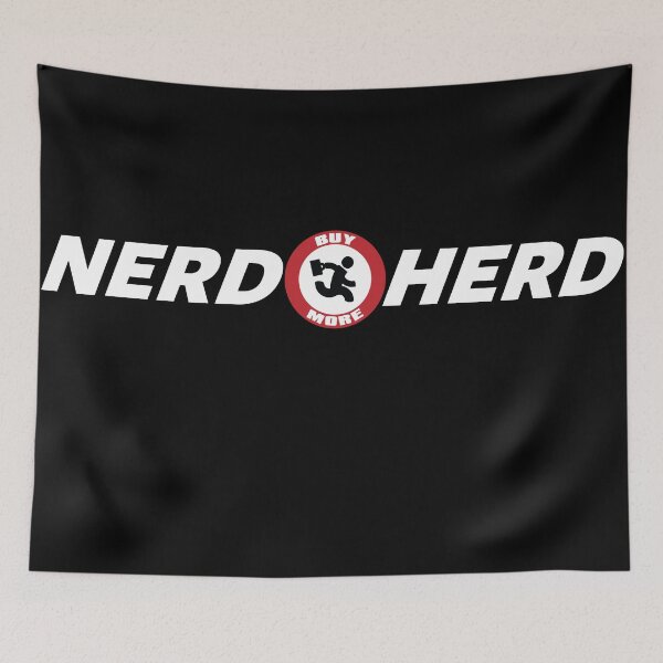 Item preview, Nerd Herd Logo White designed and sold by Gadgetmobile.
