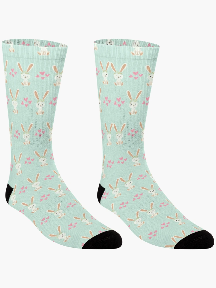 Thumbnail 3 of 5, Socks, Cute Rabbit Pattern designed and sold by 37jlee.