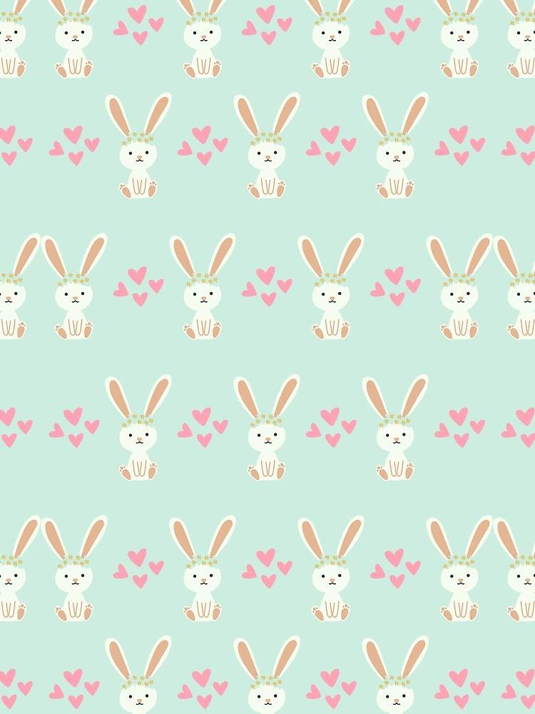 Thumbnail 3 of 3, Scarf, Cute Rabbit Pattern designed and sold by 37jlee.