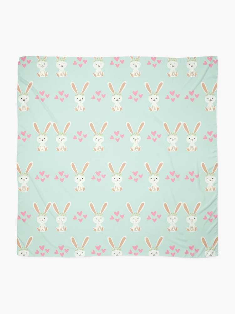 Thumbnail 2 of 3, Scarf, Cute Rabbit Pattern designed and sold by 37jlee.