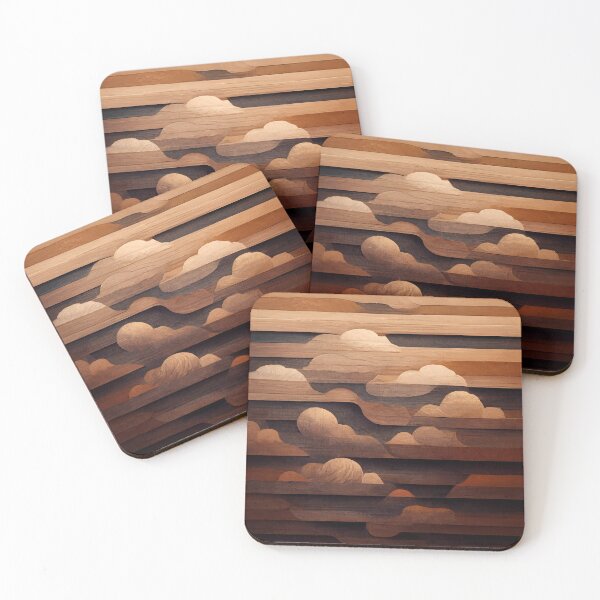 Item preview, Wood Pattern Abstract Clouds Wooden Plank Texture designed and sold by MythicPrompts.