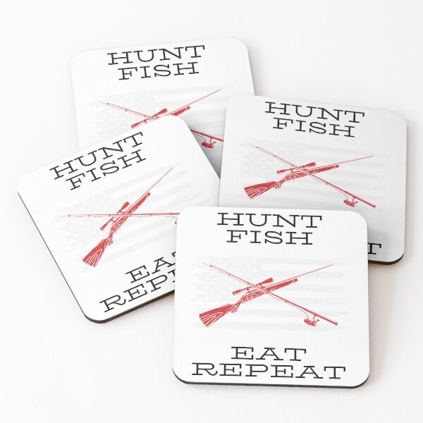 Item preview, Hunt Fish Eat Repeat designed and sold by Rickido.
