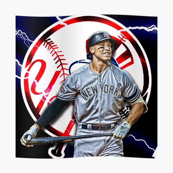 Aaron Judge New York Yankees Poster Print, Baseball Player, Real