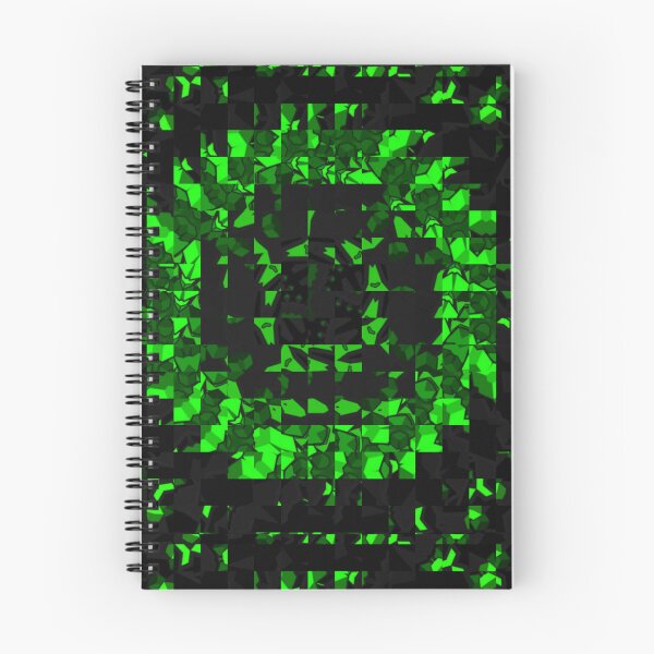 Item preview, Spiral Pixelated Gamer Pattern designed and sold by Boztik-Designs.