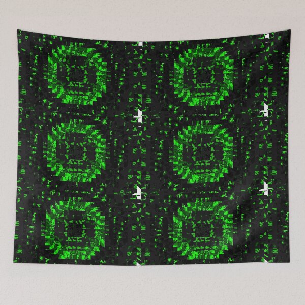 Item preview, Spiral Pixelated Gamer Pattern designed and sold by Boztik-Designs.
