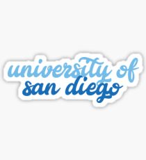 University of San Diego Cursive Sticker