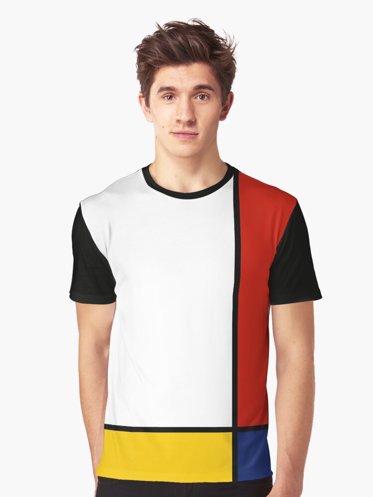 Mondrian Style Abstract Graphic T-Shirt for Sale by BluePlanet | Redbubble