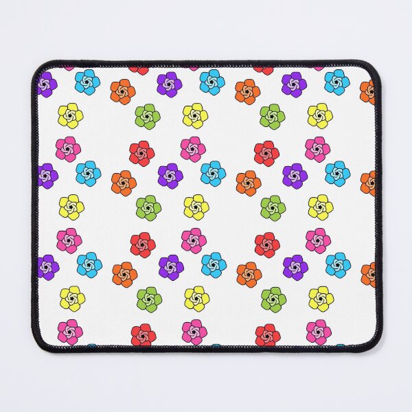 Item preview, illustrated rainbow coloured flowers designed and sold by AurelsPrints.