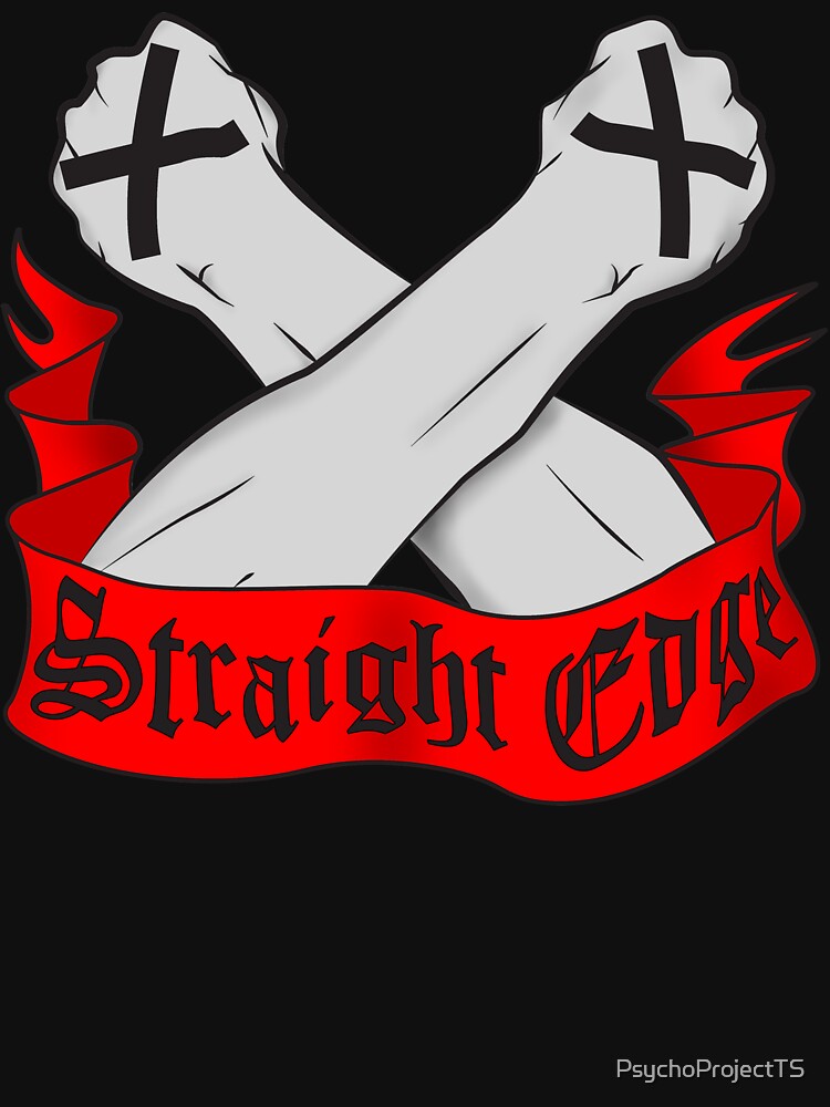 t shirt straight edge