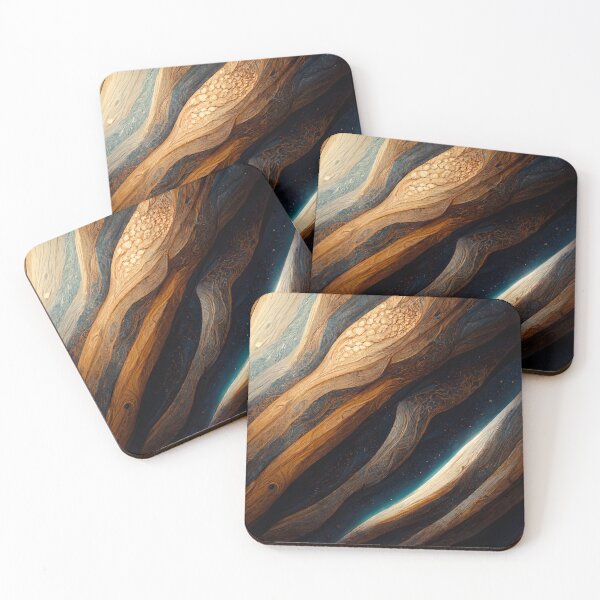 Item preview, Space Wood Texture Pattern Wooden Universe designed and sold by MythicPrompts.