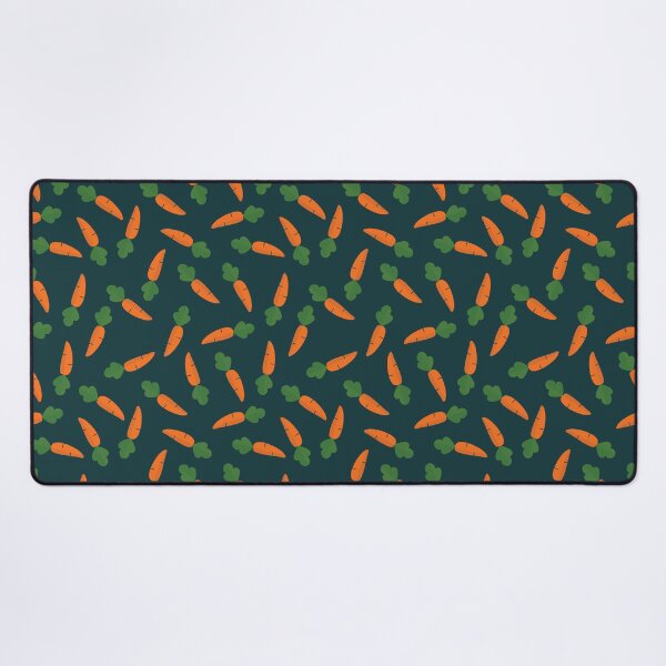 Item preview, Adorable Carrot Pattern - Cute Carrots, Cute Carrot Pattern - Dark Teal designed and sold by PattyTheGecko.
