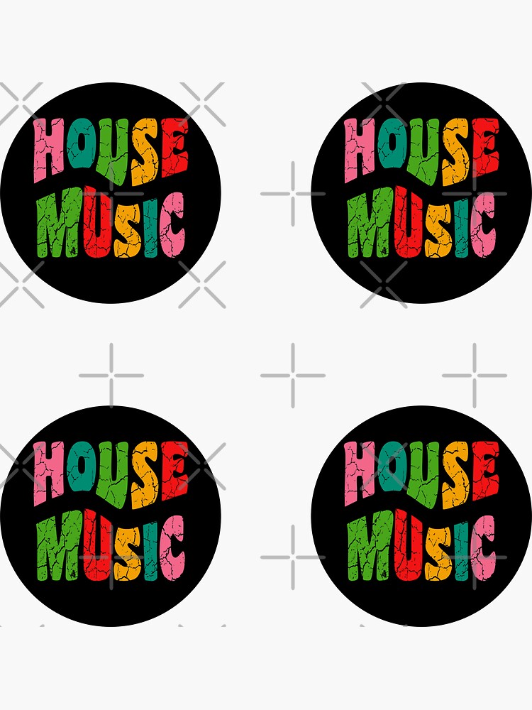 " House Music Sticker pack" Sticker for Sale by Marvelpic Redbubble