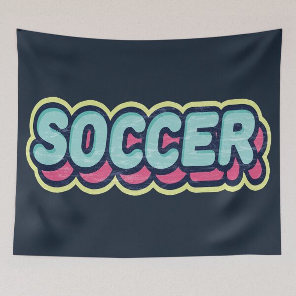 Item preview, Soccer Sticker Style text designed and sold by Numero14.