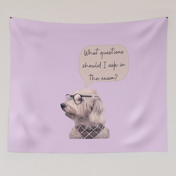 Item preview, Dog Professor Thinks About Exam Questions To Ask Funny Design designed and sold by Thonja.