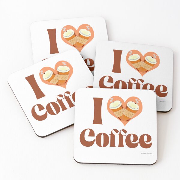 Item preview, I Love Coffee Cute Heart Design  designed and sold by mytshirtfort.