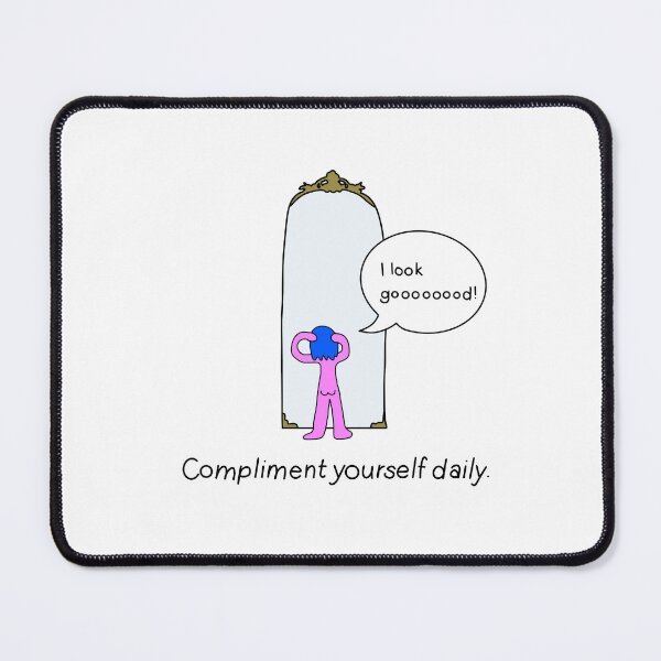 Item preview, Compliment yourself daily  designed and sold by angrystickergal.