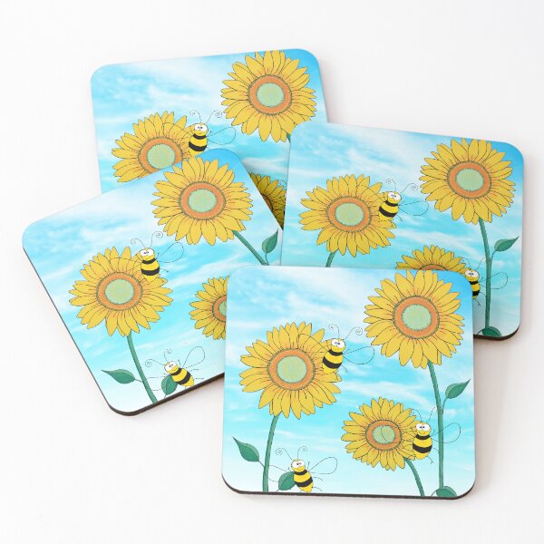 Item preview, Springtime With Sunflowers and Bees. designed and sold by Belknap.
