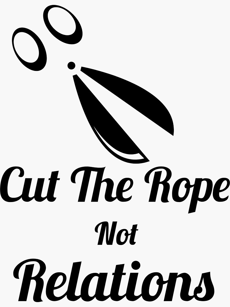 "Cut the rope" Sticker for Sale by Lovevilla4U Redbubble