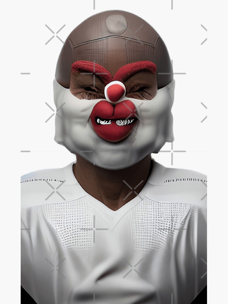 "Football Clown" Sticker for Sale by Marc4577 | Redbubble