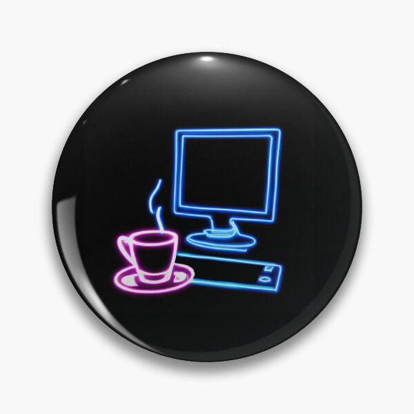 Item preview, Neon Dream Computers and Coffee designed and sold by Nicheek.