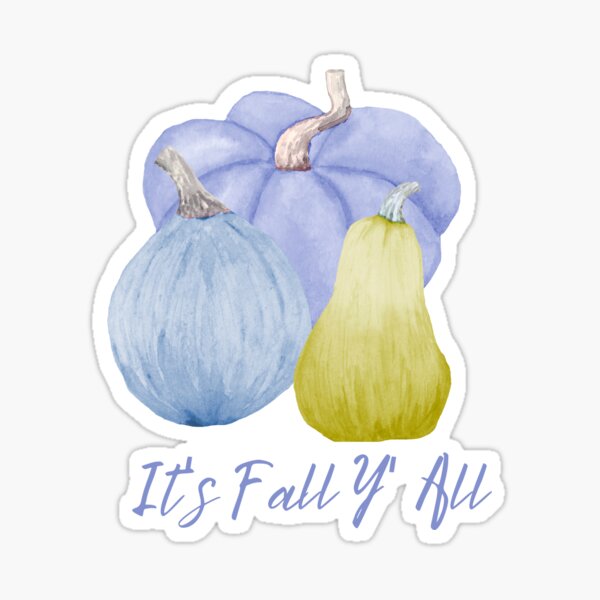 "It's Fall Y' All" Sticker for Sale by FCapple | Redbubble