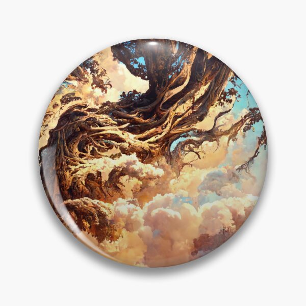 Item preview, Gnarled Tree Above the Clouds Concept Art designed and sold by RadicalWombat.
