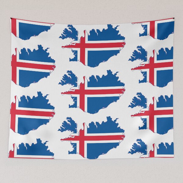 Item preview, Iceland Flag Map designed and sold by jsj17.