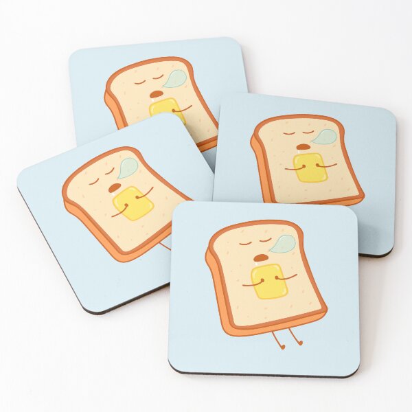 Item preview, cute sleeping bread designed and sold by wordspotrayal.
