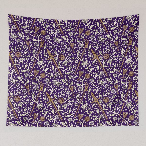 Item preview, Tarot Tapestry - purple background designed and sold by Rachel Quinlan.