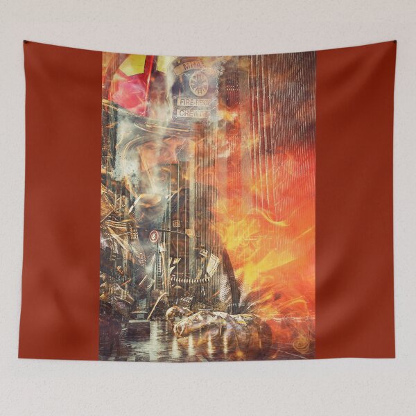 Item preview, FIREFIGHTER KEEPING THE CITY SAFE designed and sold by Tammera.