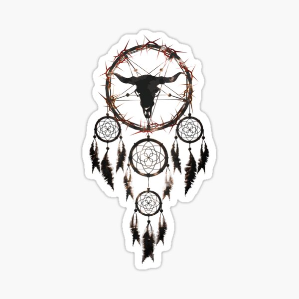 Summoning circle pentagram - Dreamcatcher Sticker