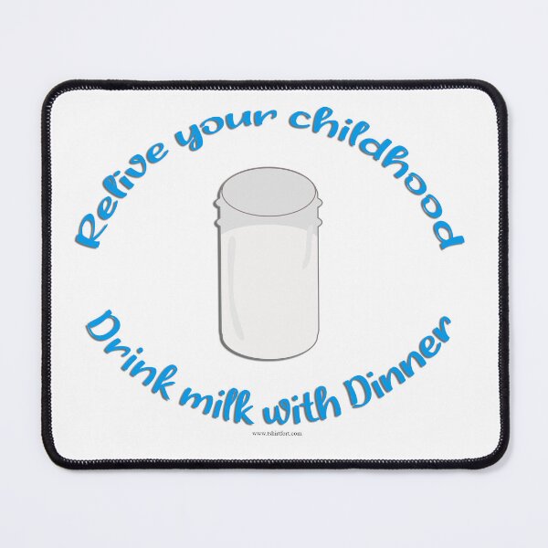 Item preview, Relive Childhood With Milk Slogan designed and sold by mytshirtfort.