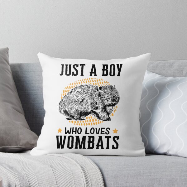 Item preview, Just a boy who loves wombats designed and sold by madgrfx.