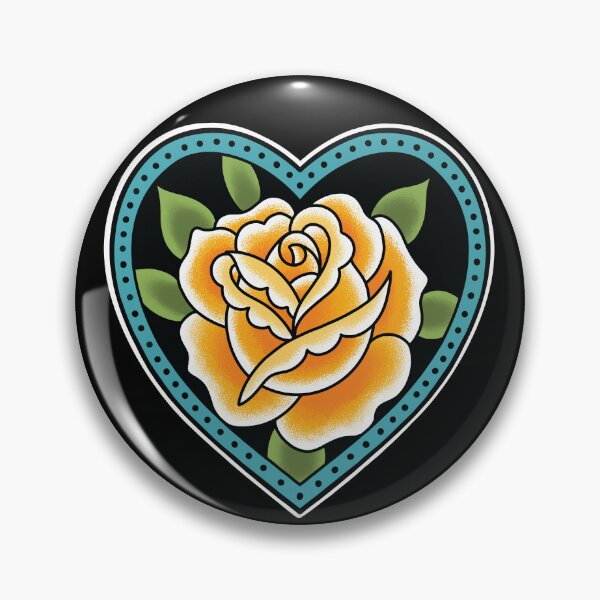 Item preview, Yellow Rose Traditional Tattoo designed and sold by SevenRelics.