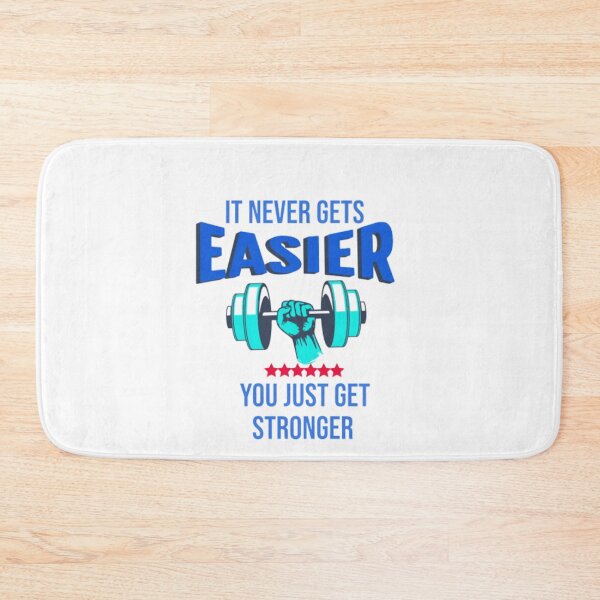 Item preview, It Never Gets Easier You Just Get Stronger Gym Funny designed and sold by H-ALPHA.