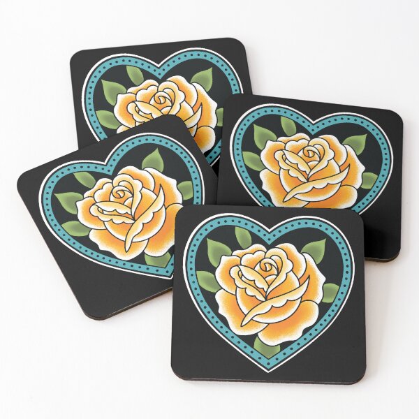 Item preview, Yellow Rose Traditional Tattoo designed and sold by SevenRelics.