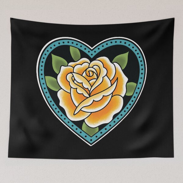 Item preview, Yellow Rose Traditional Tattoo designed and sold by SevenRelics.