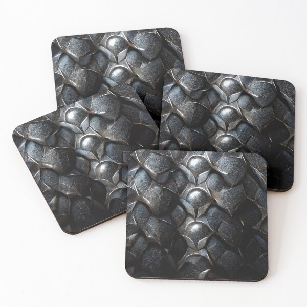 Item preview, Armored Metal Texture Iron Metallic Pattern designed and sold by MythicPrompts.