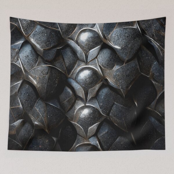 Item preview, Armored Metal Texture Iron Metallic Pattern designed and sold by MythicPrompts.